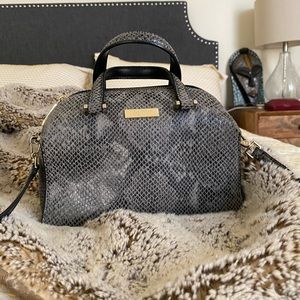 Kate Spade gray snakeskin handbag